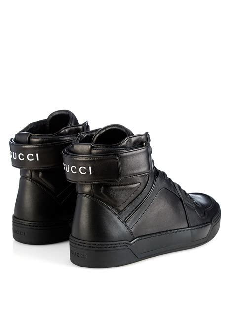 gucci high top zwart|Men's high top sneaker .